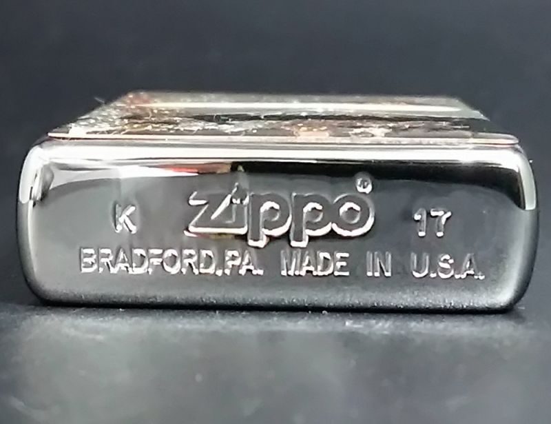 画像: zippo 電鋳板 桜富士 2017年製造