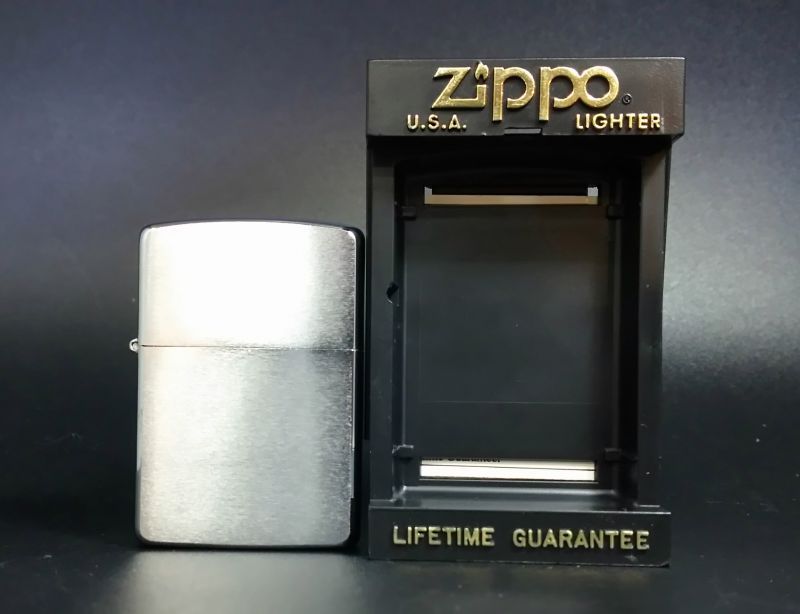 画像: zippo #200 ブラッシュクローム 1992年製造