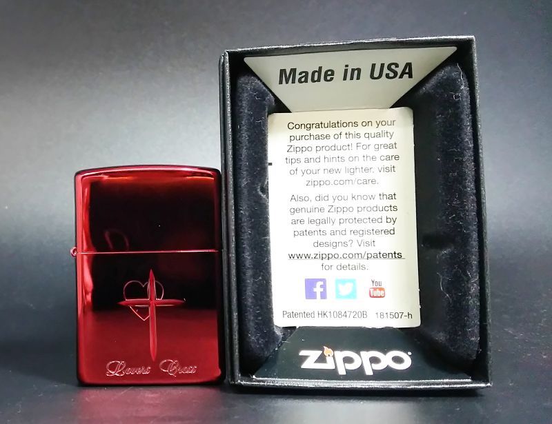 画像: zippo Lovers Cross 2016年製造