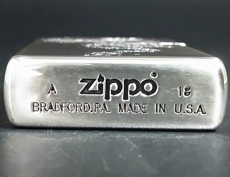 画像: zippo 和柄龍 両面加工 タイプA 銀色 2018年製造