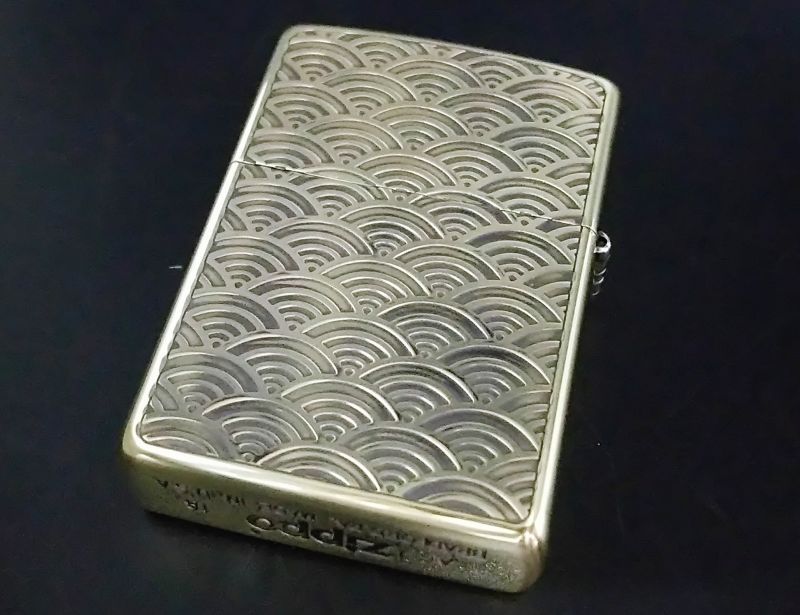 画像: zippo 和柄龍 両面加工 タイプB 金色 2018年製造