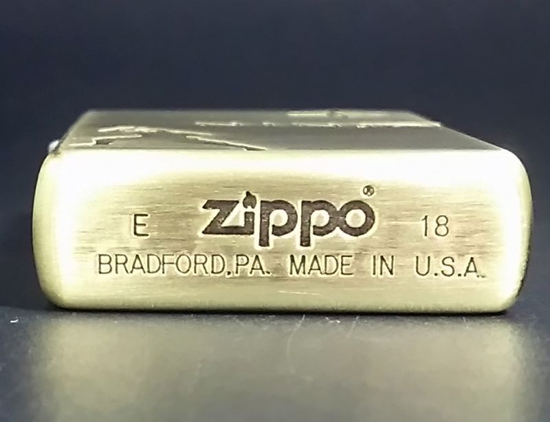 画像: zippo 忍者 両面加工 金色 2018年製造