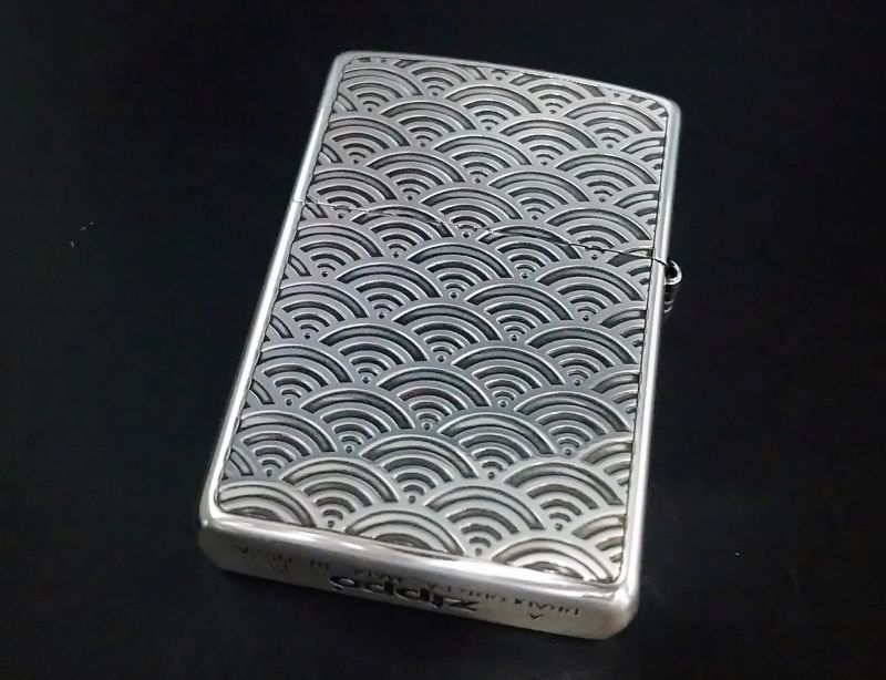 画像: zippo 和柄龍 両面加工 タイプB 銀色 2018年製造