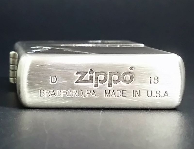 画像: zippo 忍者 両面加工 銀色 2018年製造