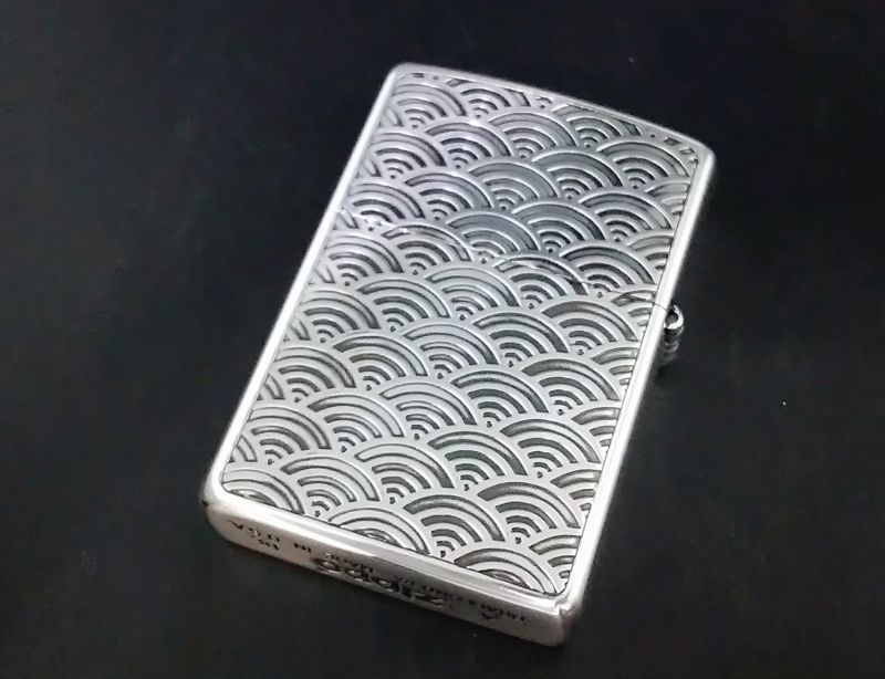 画像: zippo 和柄龍 両面加工 タイプC 銀色 2018年製造