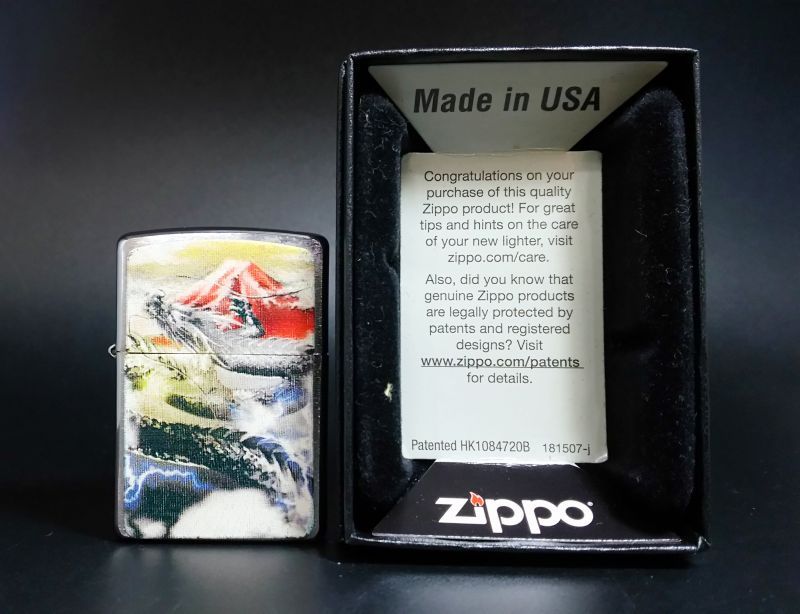 画像: zippo 龍と富士山 2012年製造