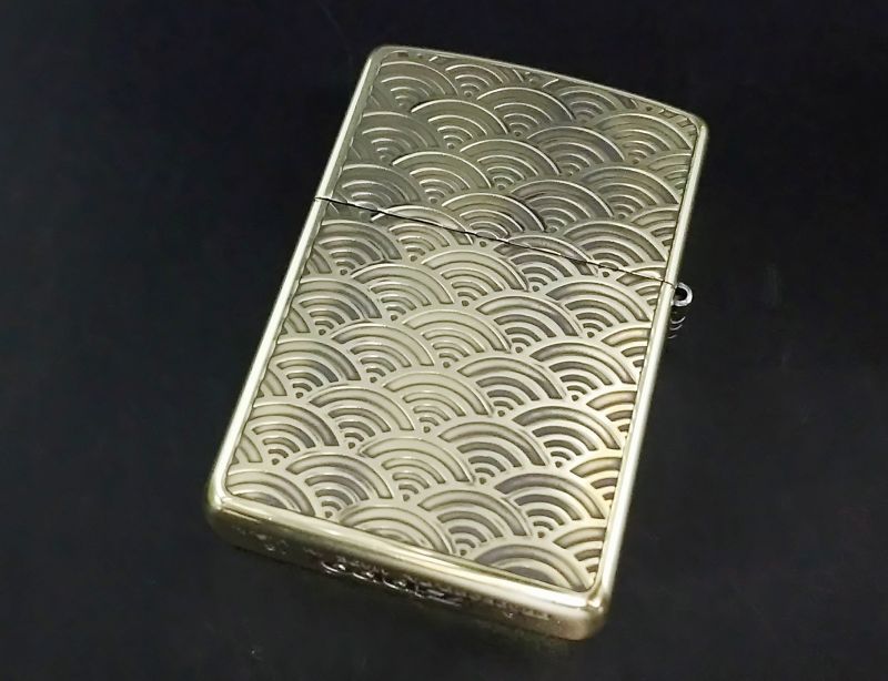 画像: zippo 和柄龍 両面加工 タイプC 金色 2018年製造