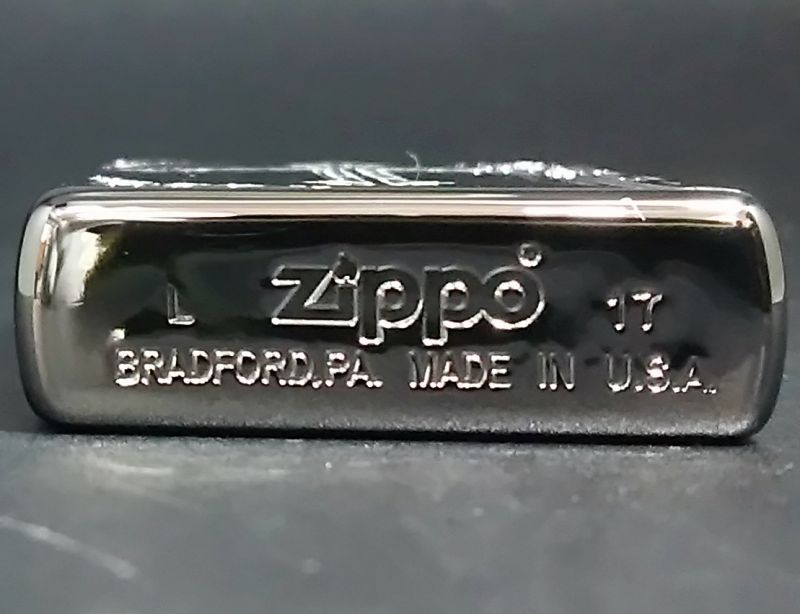 画像: zippo 十字架 マリア 銀色 2017年製造