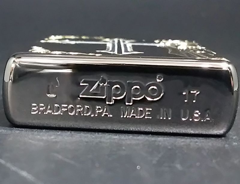 画像: zippo 十字架 マリア 金色 2017年製造