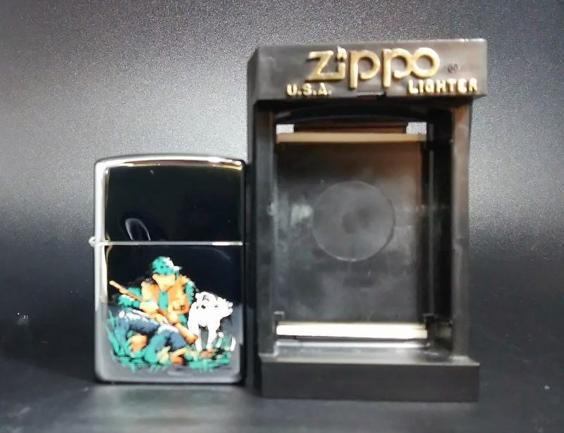 画像: zippo スポーツ柄 ハンター #250 1997年製造 