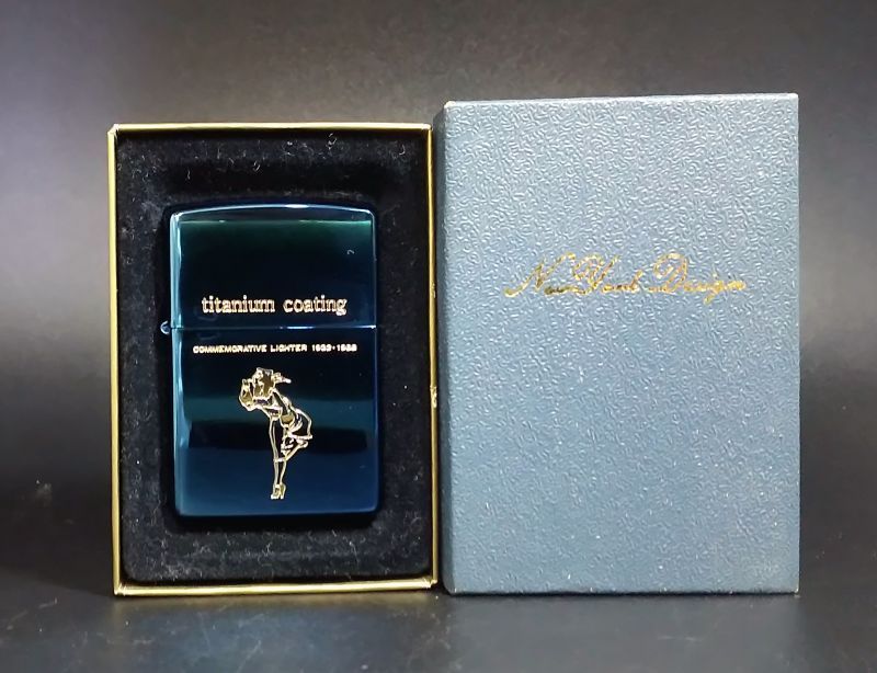 画像: zippo WINDY ブルーチタン 1997年製造