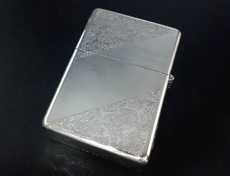 画像: zippo 両面エッチング フラットトップ 1990年製造