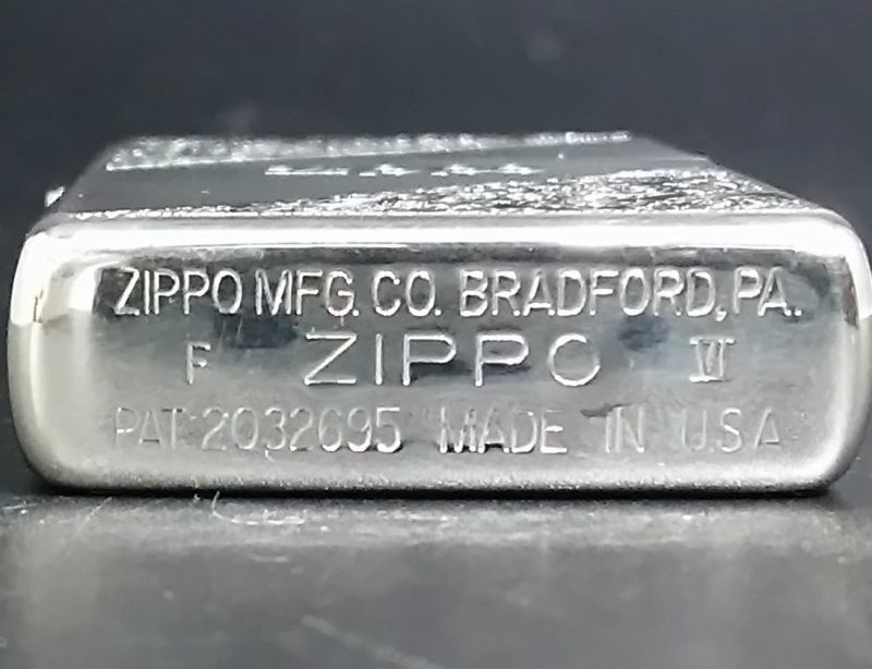 画像: zippo 両面エッチング フラットトップ 1990年製造