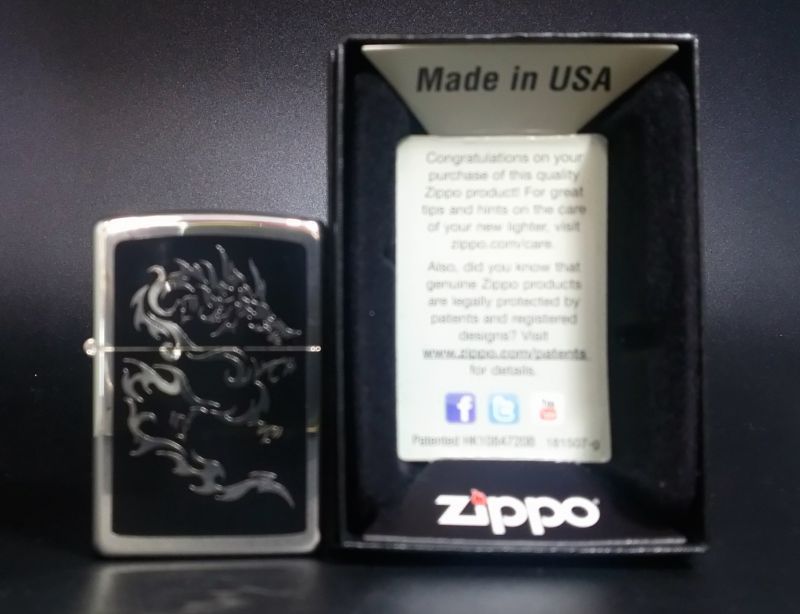 画像: zippo 龍柄 2013年製造