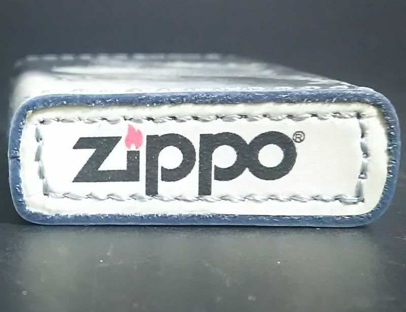 画像: zippo 革巻き 龍柄 2001年製造