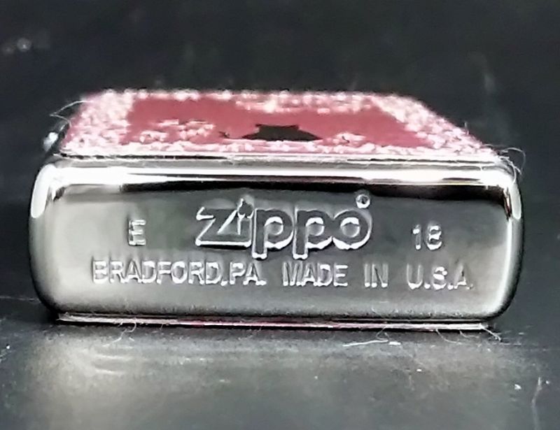 画像: zippo ピンク猫 両面加工(柄違い) 2018年製造