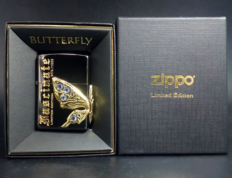 画像: zippo バタフライ 廃盤商品 限定版 0176/1000 2008年製造