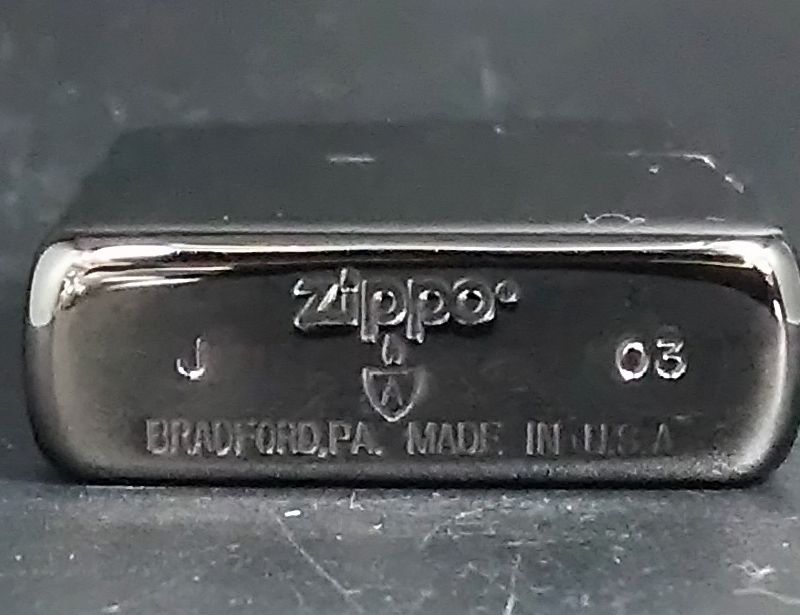 画像: zippo ARMOR 貝張り 2003年製造