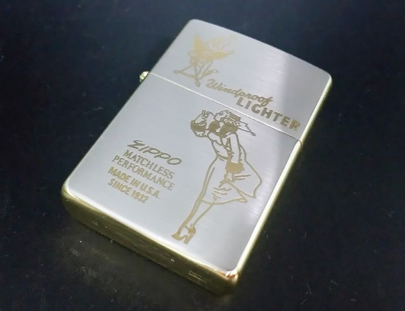 画像: zippo WINDY オルゴール台座付き 1996年製造