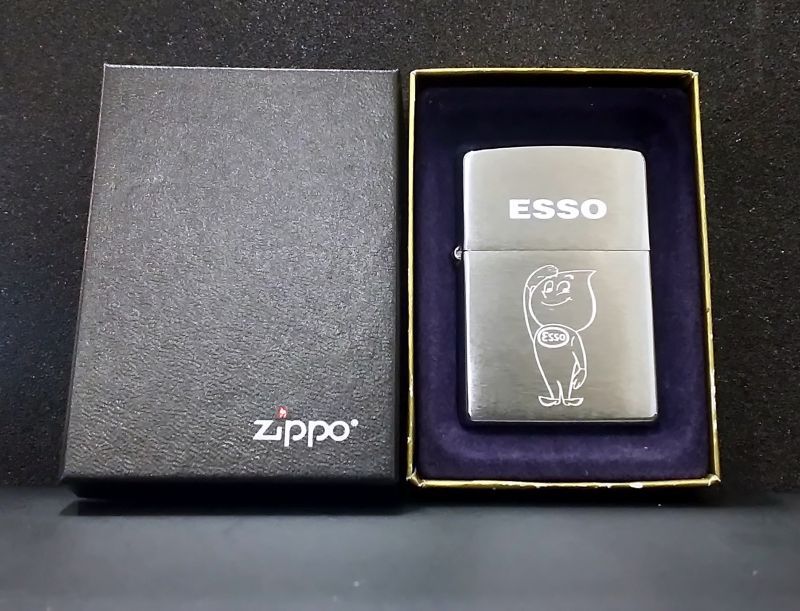 画像: zippo ガソリンスタンドエッソ 2004年製造