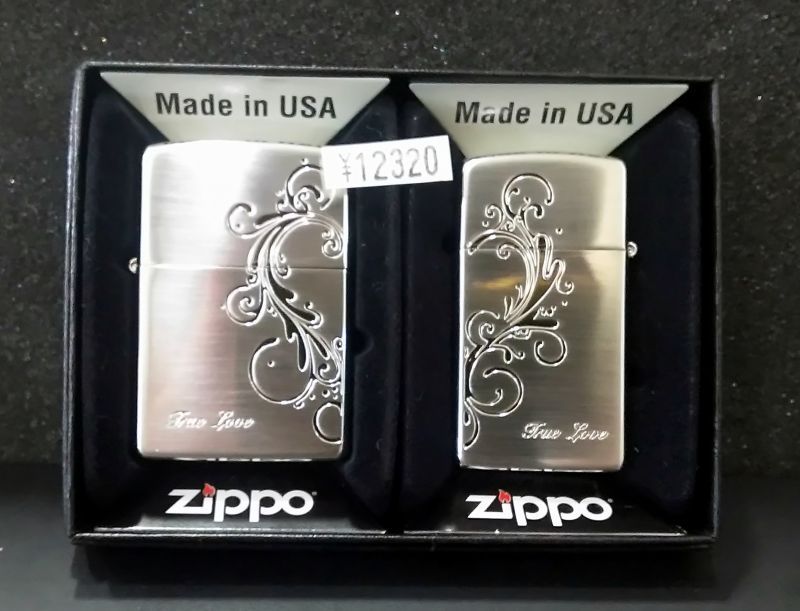 画像: zippo ペア ハート柄 2017年製造