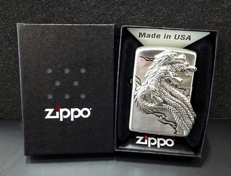 画像: zippo 龍 3面加工 2019年製造