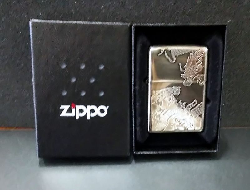 画像: zippo 龍虎両面 2008年製造