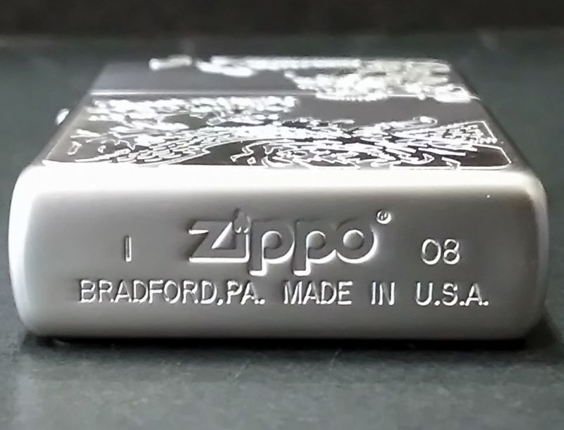 画像: zippo 龍虎両面 2008年製造