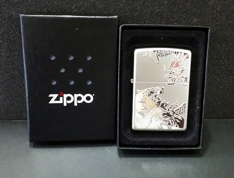 画像: zippo 龍虎両面 2008年製造
