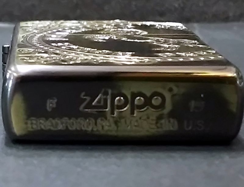 画像: zippo 馬 金ムラ 2015年製造