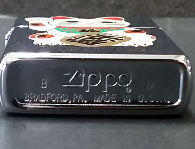 画像: zippo 招き猫柄 1993年製造