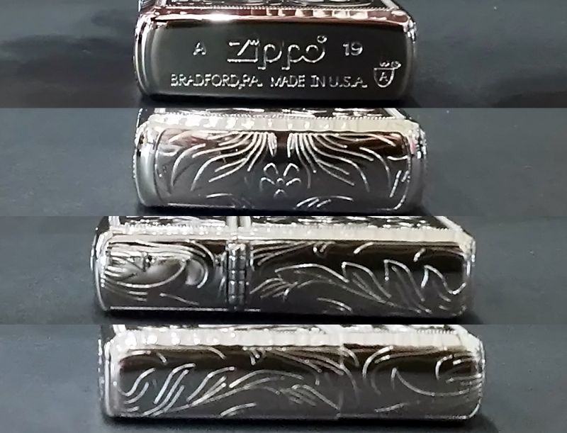 画像: zippo 5面加工 プラチナコーティング 2019年製造