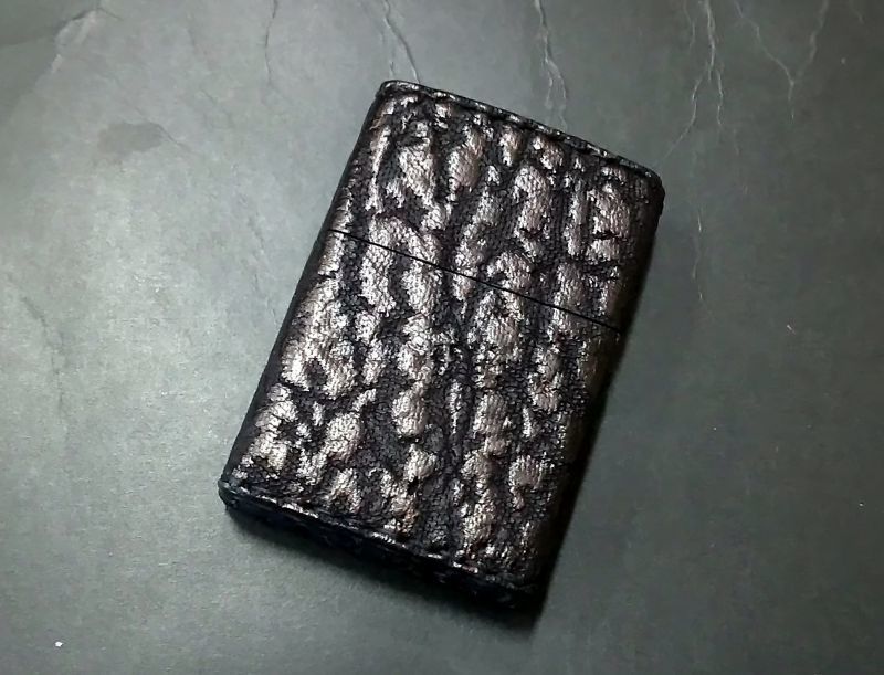 画像: zippo 革巻き シャーク 2006年製造