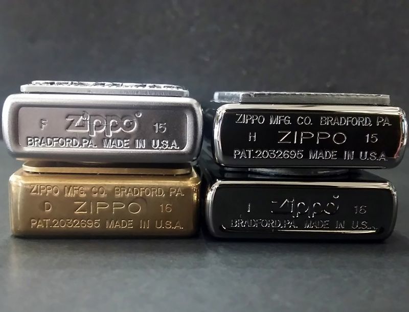 画像: zippo コレクション 4個セット 2015年製造