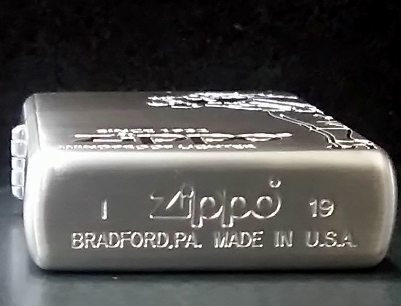 画像: zippo WINDY 銀色 2019年製造