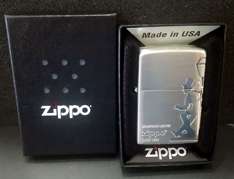 画像: zippo ドランカー 銀色 2019年製造