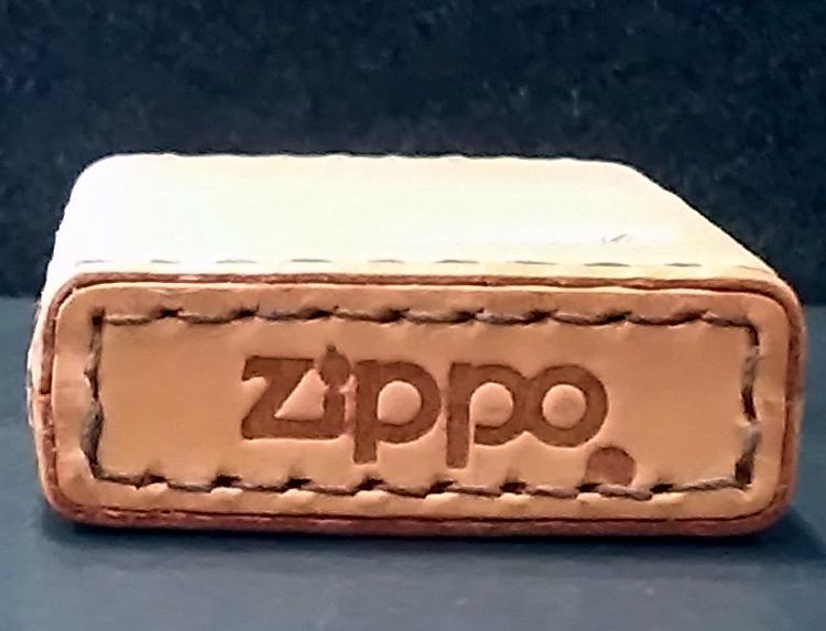 画像: zippo 革巻き ヌメ革 2010年製造