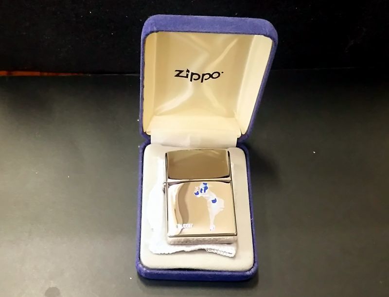 画像: zippo WINDY プラチナプレート 限定品 No.0257 2003年製造