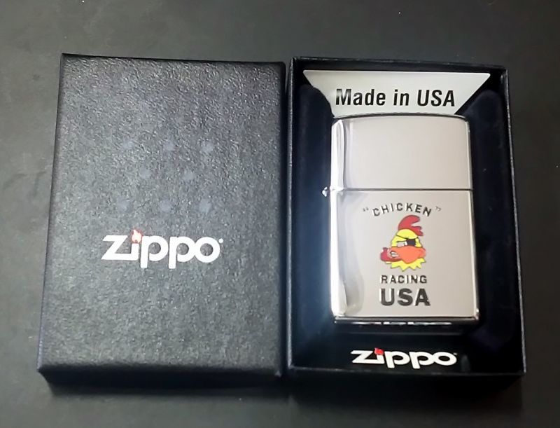 画像: zippo ヴィンテージ 良音 CHICKEN RACING USA 1996年製造