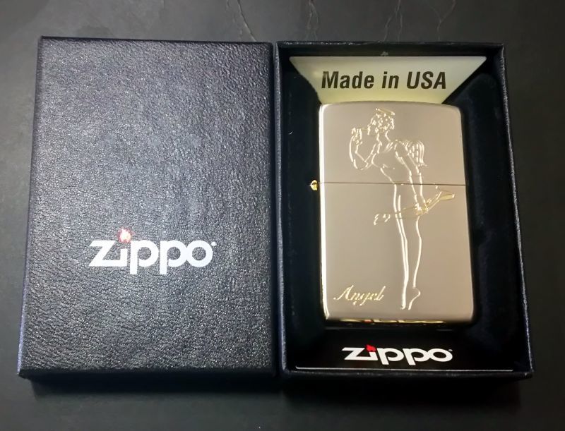 画像: zippo WINDY Angel/Devil 両面 2019年製造