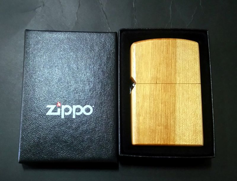 画像: zippo 木巻き 無地 2005年製造