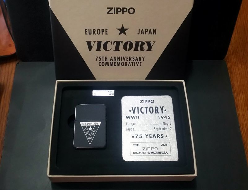 画像: zippo 第二次世界大戦終戦75周年 2020年製造