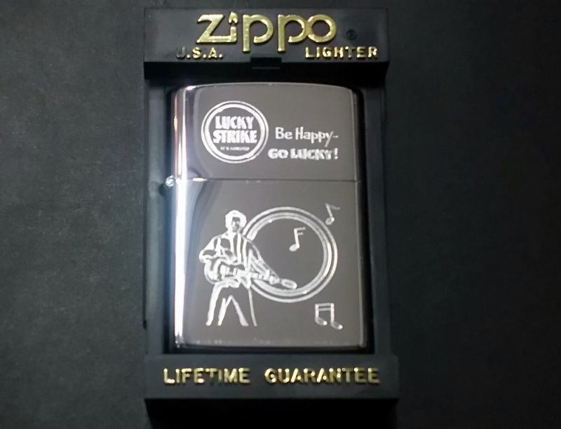 画像: zippo ラッキーストライク ミュージシャン 1992年製造 新品未使用