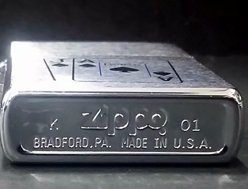 画像: zippo トランプ スペード ジャック&エース 2001年製造 新品未使用