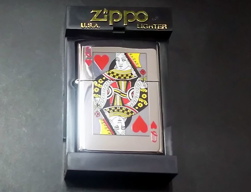 画像: zippo トランプ ハート クイーン 2000年製造 新品未使用