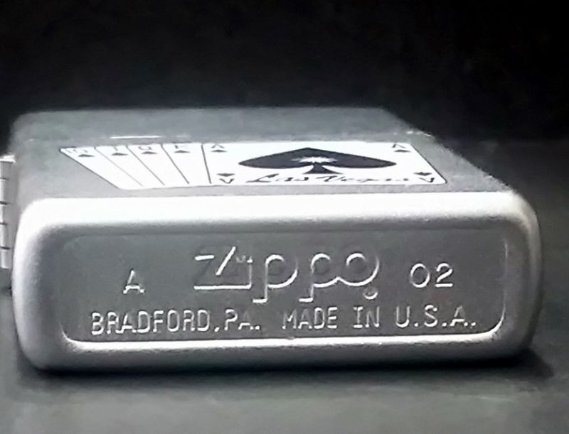 画像: zippo トランプ スペード ロイヤルストレートフラッシュ 2002年製造 新品未使用