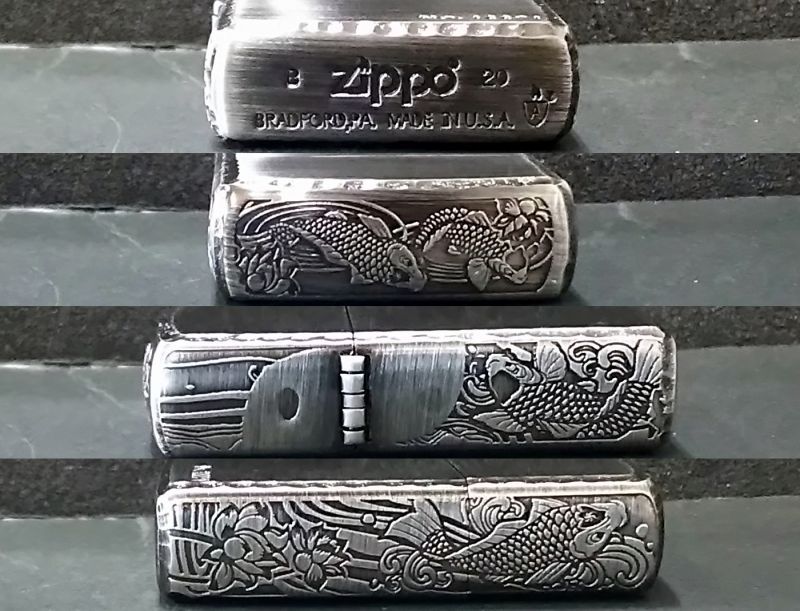 画像: zippo ARMOR カープ 3面加工 3ER-CARP B アンティークSV 2020年製造 新品未使用