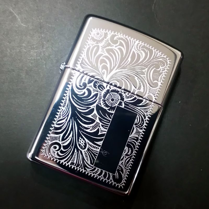 画像1: zippo ヴィンテージ 両面柄 2005年製造 新品未使用