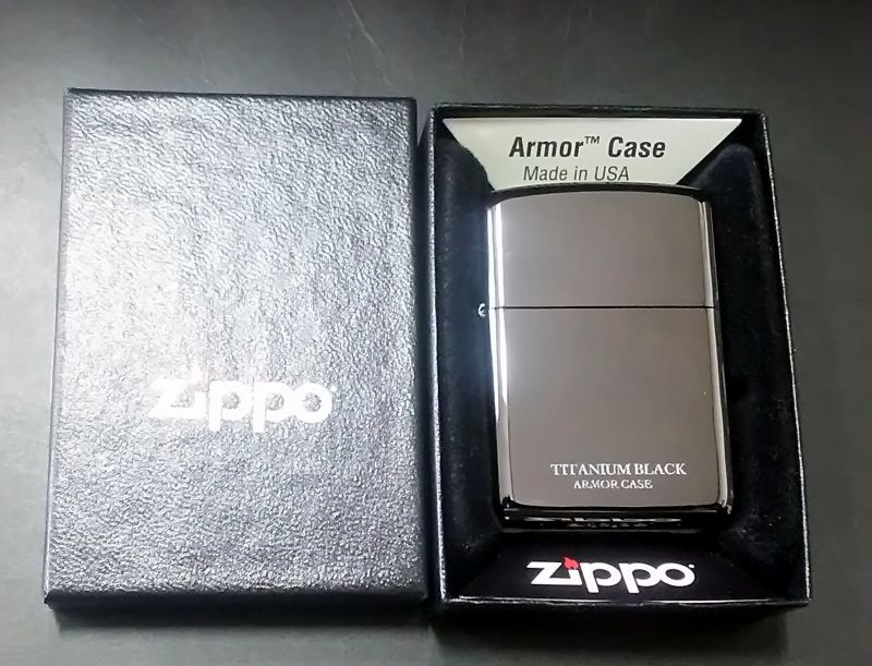 画像: zippo ARMOR ブラックチタンコーティング 16-BKTT 2019年製造 新品未使用