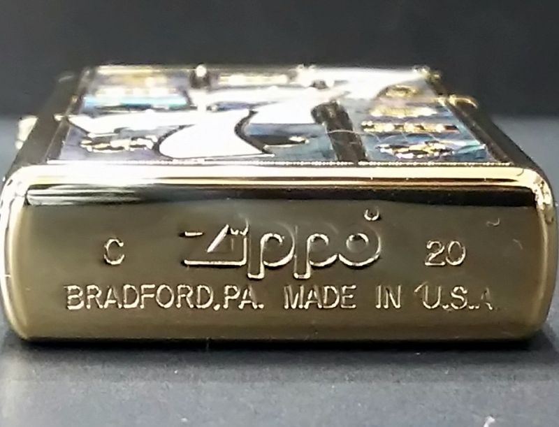 画像: zippo スリーセブン 貝張り 2020年製造 新品未使用